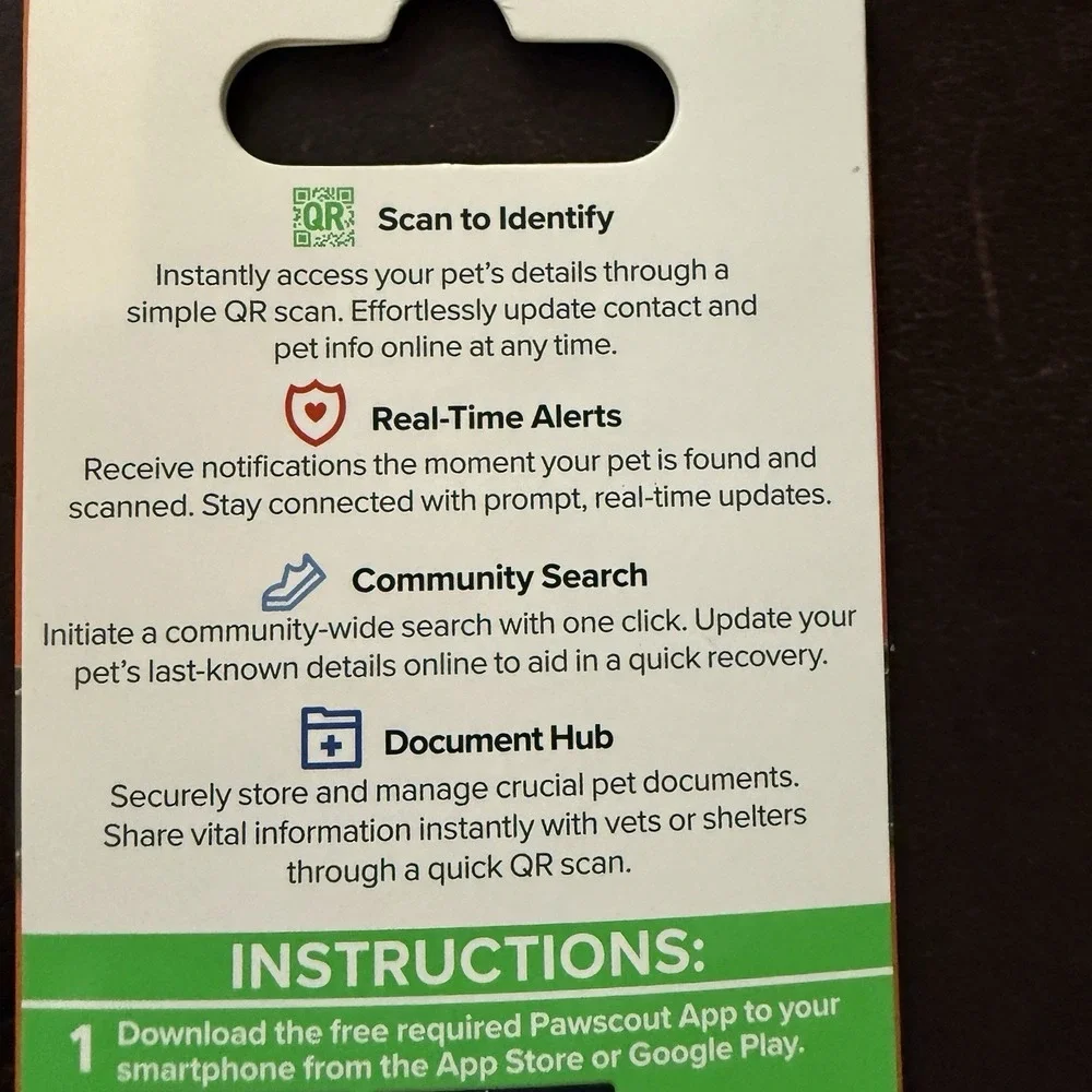Pawscout‎ QR The Smart Pet Tag Finder for Dogs and Cats Connects To Your Phone